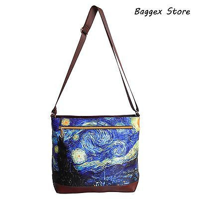 Zhirexin Art Van Gogh Starry Painting Women's Tote Chain Shoulder Bag,  Classic Wedding Party Wallet, Handbag