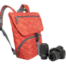 Stylish Camera Backpack for a DSLR Camera, 1 standard lens - Polyester Jacquard