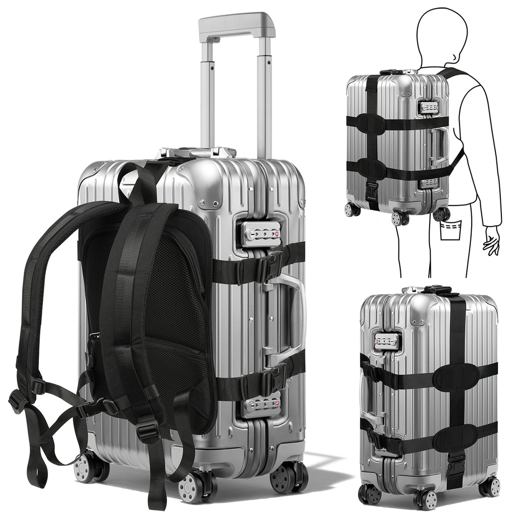 Hardcase Carry-On Trolley luggage Backpack Conversion System with ...