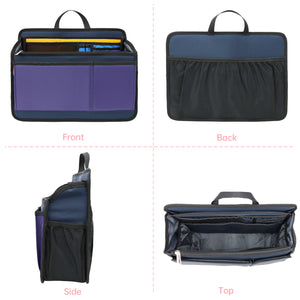 Handbag/Briefcase Insert Organizer with Gusset (L)