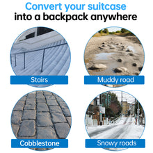 Foldable Backpack Harness Carry-On Transformer for Travelers, Musicians, Outdoor Adventurers Works on Stairs, Mud, Snow,  Cobblestone