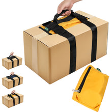 Adjustable H-Shaped Moving Straps, Adjustable Belt, fold up in pouch for Safely Moving and Lifting Heavy Boxes, Groceries, Luggage