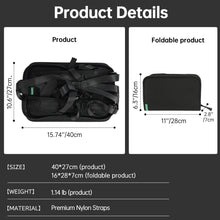 Foldable Backpack Harness Carry-On Transformer for Travelers, Musicians, Outdoor Adventurers Works on Stairs, Mud, Snow,  Cobblestone