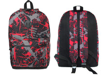 Urban Graffiti Print Backpack – Street Art Style for Daily Commute School Travel