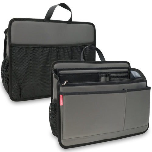 Handbag/Briefcase Insert Organizer with Gusset (L)