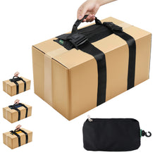 Adjustable H-Shaped Moving Straps, Adjustable Belt, fold up in pouch for Safely Moving and Lifting Heavy Boxes, Groceries, Luggage