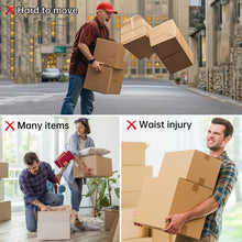 Fold up Box/Baggage Hand Carrying Straps in Pouch, Adjustable Belt, H-Shaped Style Carry Straps, for Safely Moving and Lifting Heavy Boxes, Groceries, Luggage
