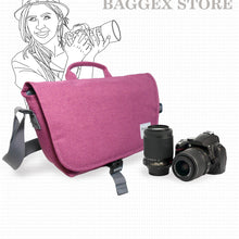 Baggex Store Stylish Camera Shoulder Bag for a DSLR Camera, 1 standard lens - Melange Fabric
