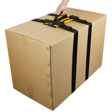 Fold up Box/Baggage Hand Carrying Straps in Pouch, Adjustable Belt, H-Shaped Style Carry Straps, for Safely Moving and Lifting Heavy Boxes, Groceries, Luggage