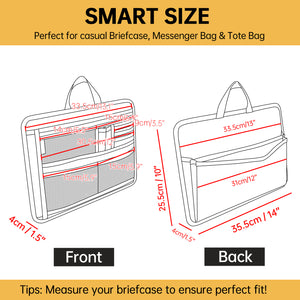 Handbag/briefcase Insert Organizer
