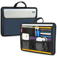 Business Briefcase Organizer Insert - Multi-Pocket Travel Document & Essentials Tidy