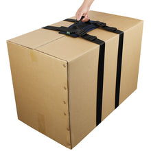 Fold up Box/Baggage Hand Carrying Straps in Pouch, Adjustable Belt, H-Shaped Style Carry Straps, for Safely Moving and Lifting Heavy Boxes, Groceries, Luggage