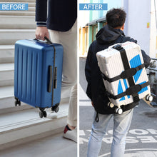 Backpack Carrying System with Adjustable Strap – ideal for carrying small to medium size hard shell case/hand baggage.