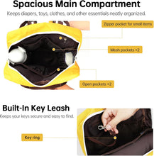 Diaper Backpack Lightweight, Large capacity, Waterproof, Stroller strap, Unisex Design For travel & daily