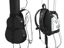 Hard Guitar Case Backpack Carrying System with Adjustable Straps for Musician Safe & Comfortable Transport