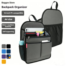 Bag Storage Organizer Insert, Bag in Bag, L Size, Multi-Pocket Water-resistant & Heavy-duty Gear Tidy for Bags