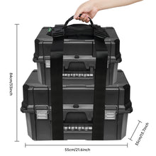 Fold up Box/Baggage Hand Carrying Straps in Pouch, Adjustable Belt, H-Shaped Style Carry Straps, for Safely Moving and Lifting Heavy Boxes, Groceries, Luggage