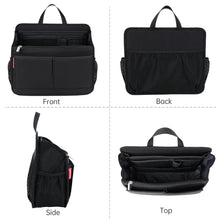 Handbag/Briefcase Insert Organizer with Gusset (S)