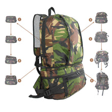 Foldable Lightweight 2-Way Convertible Backpack/Waist Bag for Camp Trips & Outdoor Adventures