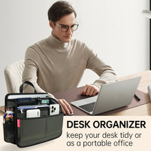 Modular Briefcase Organizer Insert - Size S | Customizable Laptop & Essentials Compartment