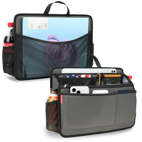 Desk-in-Bag Organizer L Size - Business Briefcase Insert for Documents & Gadgets