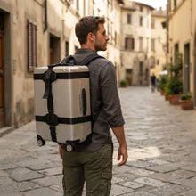 Hardcase Backpack Carry On System with Adjustable Strap for Easy Travel – ideal for carrying size 16-21 Inch hard shell/ suitcase
