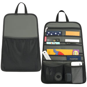 best travel backpack organization Organizer Insert for | Portable Document & Passport Holder with Multiple Pockets FABRIC |:Ultragrid BlackOut Shimano - Caius Casting while the mesh pockets YGroup_2WayToiletryBag