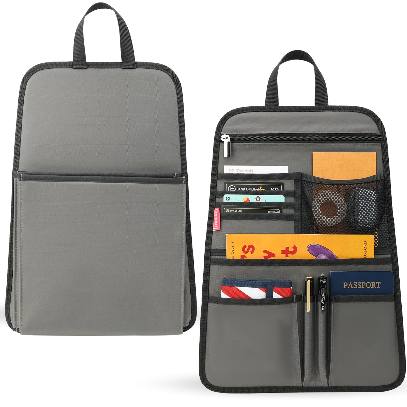 backpack organizer insert laptop Travel Organizer Insert for Backpack | Portable Document & Passport Holder with Multiple Pockets