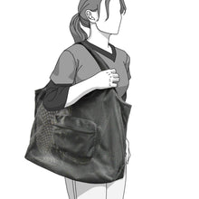 Foldable Mesh Tote Bag for Shopping | Reusable Collapsible Grocery Bag for Supermarkets, Beach, Picnics & Daily Errands