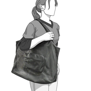 Foldable Mesh Tote Bag for Shopping | Reusable Collapsible Grocery Bag for Supermarkets, Beach, Picnics & Daily Errands