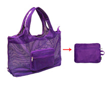 Foldable Mesh Tote Bag for Shopping | Reusable Collapsible Grocery Bag for Supermarkets, Beach, Picnics & Daily Errands