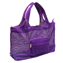 Foldable Mesh Tote Bag for Shopping | Reusable Collapsible Grocery Bag for Supermarkets, Beach, Picnics & Daily Errands