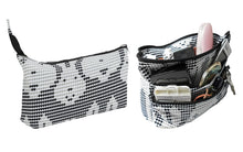Makeup Bag Bag Organzier Reversible Multi-Pockets Water-resistant & Heavy-duty easy to clean  perfect for vanity travel.