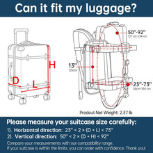 Hardcase Backpack Conversion System with Adjustable Straps for Easy Travel – ideal for carrying 22-30 Inch Hard shell/Luggage