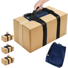 Adjustable H-Shaped Moving Straps, Adjustable Belt, fold up in pouch for Safely Moving and Lifting Heavy Boxes, Groceries, Luggage