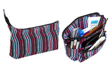 Makeup Bag Bag Organzier Reversible Multi-Pockets Water-resistant & Heavy-duty easy to clean  perfect for vanity travel.