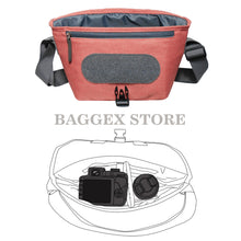 Baggex Store Stylish Camera Shoulder Bag for a DSLR Camera, 1 standard lens - Melange Fabric
