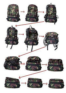 Foldable Backpack 2 ways Flexible Waist Bag