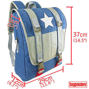Cotton Canvas Backpack (Blue)