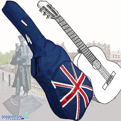 Union Jack Classical Guitar Padded Gig Bag