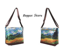 Masterpiece Painting Shoulder Bag(Vincent Van Gogh-A Wheatfield with Cypresses)
