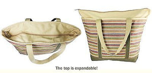Canvas Stripes Tote Bag(LARGE)
