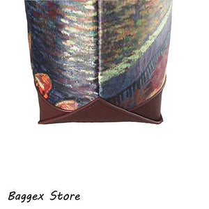 Masterpiece Painting Shoulder Bag(Vincent Van Gogh-Bridges Across The Seine At Asnieres)