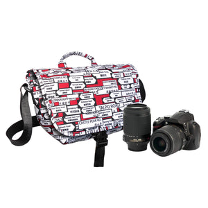 Stylish Camera Shoulder Bag for a DSLR Camera, 1 standard lens(HK ROAD PLATE)