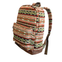 Bohemia Pattern Tribal Fabric Backpack Rucksack Daypack(GREEN MULTI COLORS)