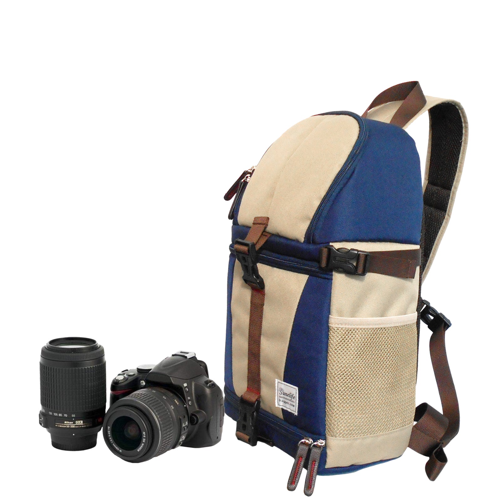 Waterproof Camera Bag, Lightweight DSLR Backpack, Lens Accessories Carry  Case for All DSLR Cameras-Made in