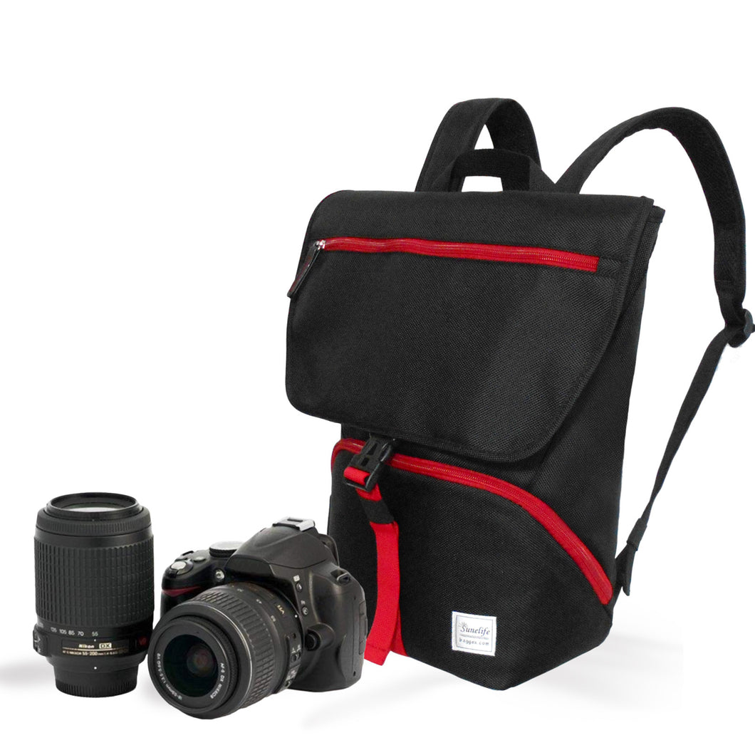 Stylish Camera Backpack for a DSLR Camera, 1 standard lens - 1680D Polyester