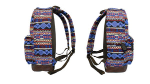 Bohemia Pattern Tribal Fabric Backpack Rucksack Daypack(BLUE MULTI COLORS)