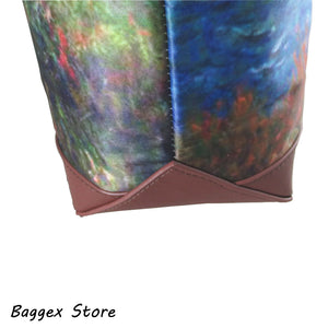Masterpiece Painting Shoulder Bag(Claude Monet-Cliff walk at pourville)
