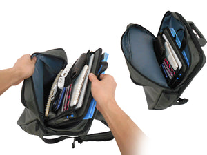 Office Backpack + Insert Organizer Set Smart Work Bag Job Office Colle ...